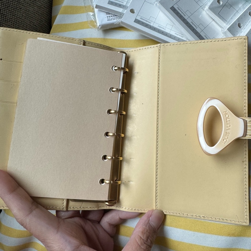 Louis Vuitton Yellow PM Organizer with Inserts - Picture 7 of 7